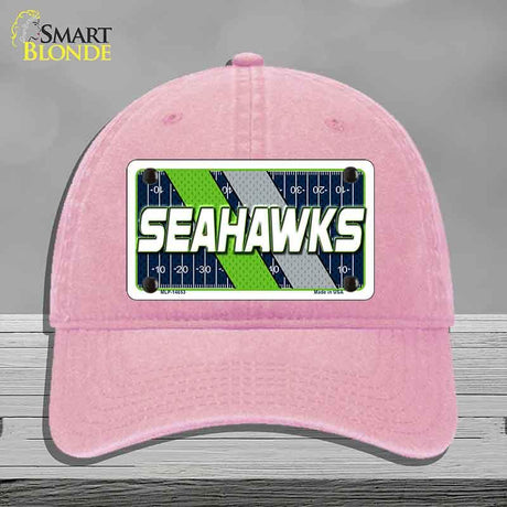 SEAHAWKS Graphic Novelty License Plate Hat HAT-MLP-14653 Unconstructed Cotton Pink