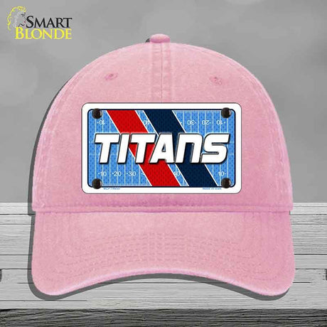 TITANS Graphic Novelty License Plate Hat HAT-MLP-14655 Unconstructed Cotton Pink