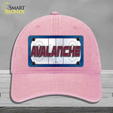 AVALANCHE Graphic Novelty License Plate Hat HAT-MLP-14663 Unconstructed Cotton Pink