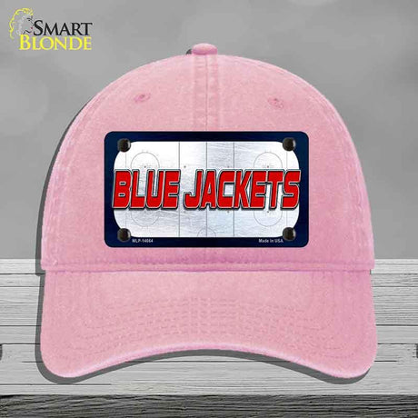 BLUE JACKETS Graphic Novelty License Plate Hat HAT-MLP-14664 Unconstructed Cotton Pink