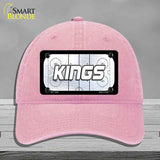 KINGS Graphic Novelty License Plate Hat HAT-MLP-14669 Unconstructed Cotton Pink