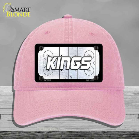 KINGS Graphic Novelty License Plate Hat HAT-MLP-14669 Unconstructed Cotton Pink