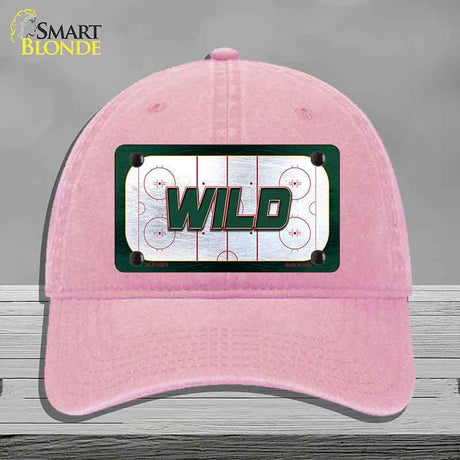 WILD Graphic Novelty License Plate Hat HAT-MLP-14670 Unconstructed Cotton Pink