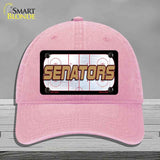 SENATORS Graphic Novelty License Plate Hat HAT-MLP-14676 Unconstructed Cotton Pink