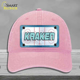 KRAKEN Graphic Novelty License Plate Hat HAT-MLP-14680 Unconstructed Cotton Pink