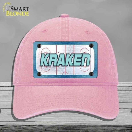 KRAKEN Graphic Novelty License Plate Hat HAT-MLP-14680 Unconstructed Cotton Pink