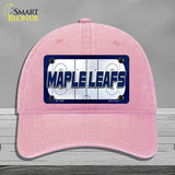 MAPLE LEAFS Graphic Novelty License Plate Hat HAT-MLP-14683 Unconstructed Cotton Pink