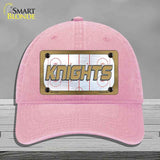 KNIGHTS Graphic Novelty License Plate Hat HAT-MLP-14686 Unconstructed Cotton Pink