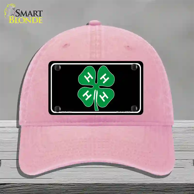 4-H Novelty License Plate Hat Unconstructed Cotton / Pink
