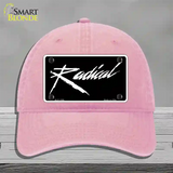 Radical Novelty License Plate Hat Unconstructed Cotton / Pink