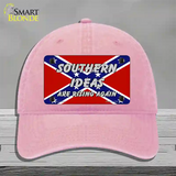 Southern Ideas Risin Again Novelty License Plate Hat Unconstructed Cotton / Pink