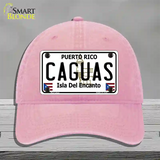 Caguas Novelty License Plate Hat Unconstructed Cotton / Pink