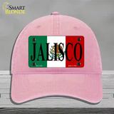 Jalisco Mexico Flag Novelty License Plate Hat Unconstructed Cotton / Pink