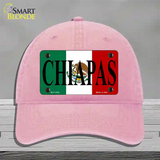 Chiapas Novelty License Plate Hat Unconstructed Cotton / Pink