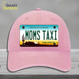 Moms Taxi Arizona Novelty License Plate Hat Unconstructed Cotton / Pink