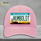 Humboldt Arizona Novelty License Plate Hat Unconstructed Cotton / Pink