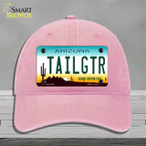 Tailgtr Arizona Novelty License Plate Hat Unconstructed Cotton / Pink