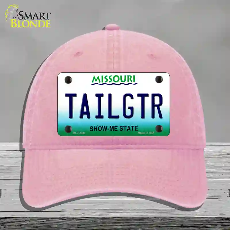 Tailgtr Missouri Novelty License Plate Hat Unconstructed Cotton / Pink