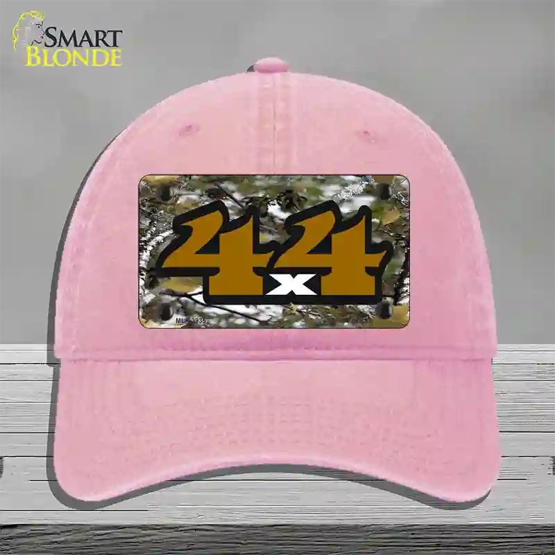 4x4 Camouflage Novelty License Plate Hat Unconstructed Cotton / Pink