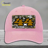 4x4 Camouflage Novelty License Plate Hat Unconstructed Cotton / Pink