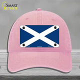 Scotland Flag Novelty License Plate Hat Unconstructed Cotton / Pink
