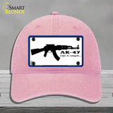 Life Is Simple Novelty License Plate Hat Unconstructed Cotton / Pink