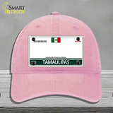 Tamaulipas Mexico Blank Novelty License Plate Hat Unconstructed Cotton / Pink