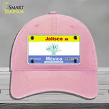 Jalisco Mexico Blank Novelty License Plate Hat Unconstructed Cotton / Pink