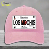 Los Mochis Mexico Novelty License Plate Hat Unconstructed Cotton / Pink