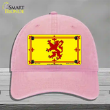 Scotland Lion Flag Novelty License Plate Hat Unconstructed Cotton / Pink