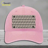 Tan Black Anchor Novelty License Plate Hat Unconstructed Cotton / Pink