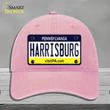 Harrisburg Pennsylvania State Novelty License Plate Hat Unconstructed Cotton / Pink