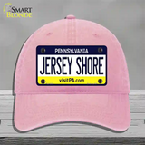 Jersey Shore Pennsylvania State Novelty License Plate Hat Unconstructed Cotton / Pink