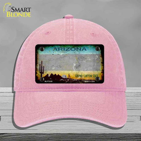 Arizona Gray Rusty Novelty License Plate Hat HAT-MLP-8169
