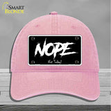 Nope Not Today Novelty License Plate Hat