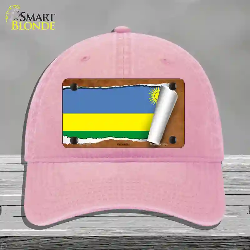 Visit Rwanda Hat Rwanda Flag Scroll License Plate Hat | Smart Blonde