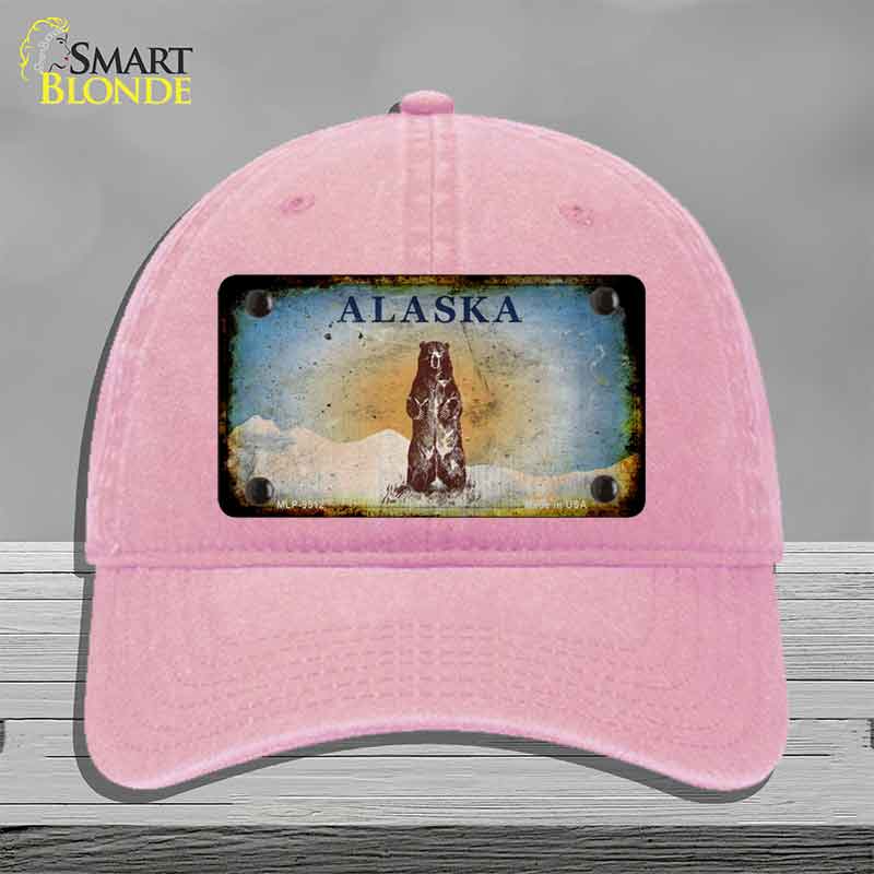 Alaska Bear Rusty Novelty License Plate Hat HAT-MLP-9512