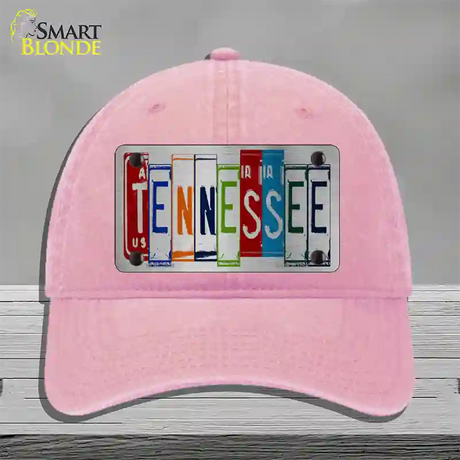 Tennessee License Plate Art Novelty License Plate Hat Unconstructed Cotton / Pink