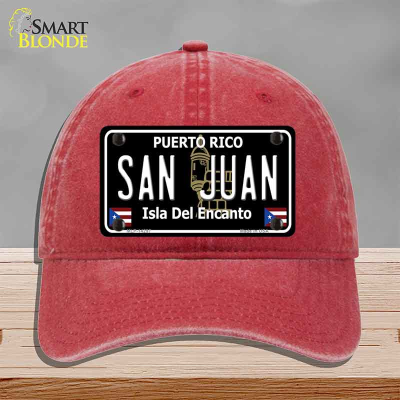 San Juan Puerto Rico Black Novelty License Plate Hat HAT-MLP-14297