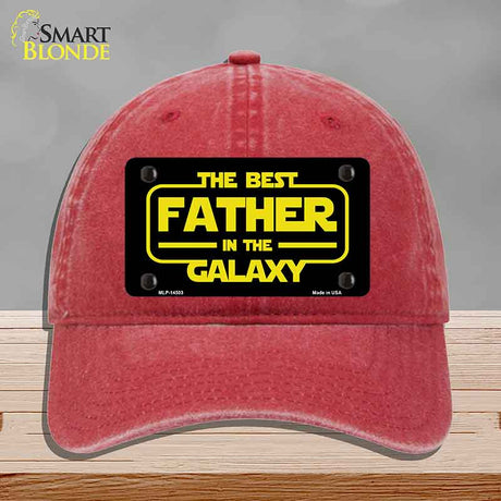 Best Father in the Galaxy Novelty License Plate Hat HAT-MLP-14503