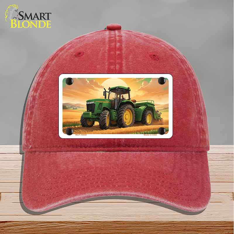 Tractor Sunset Novelty License Plate Hat HAT-MLP-14508