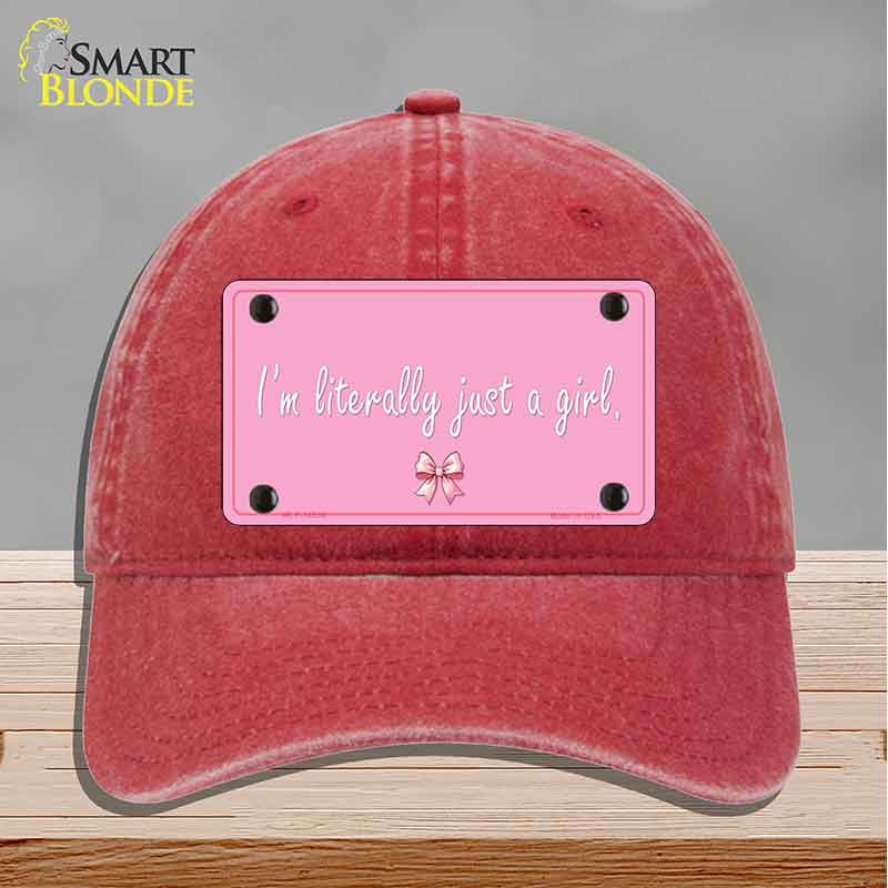 Im Literally Just a Girl Novelty License Plate Hat HAT-MLP-14530