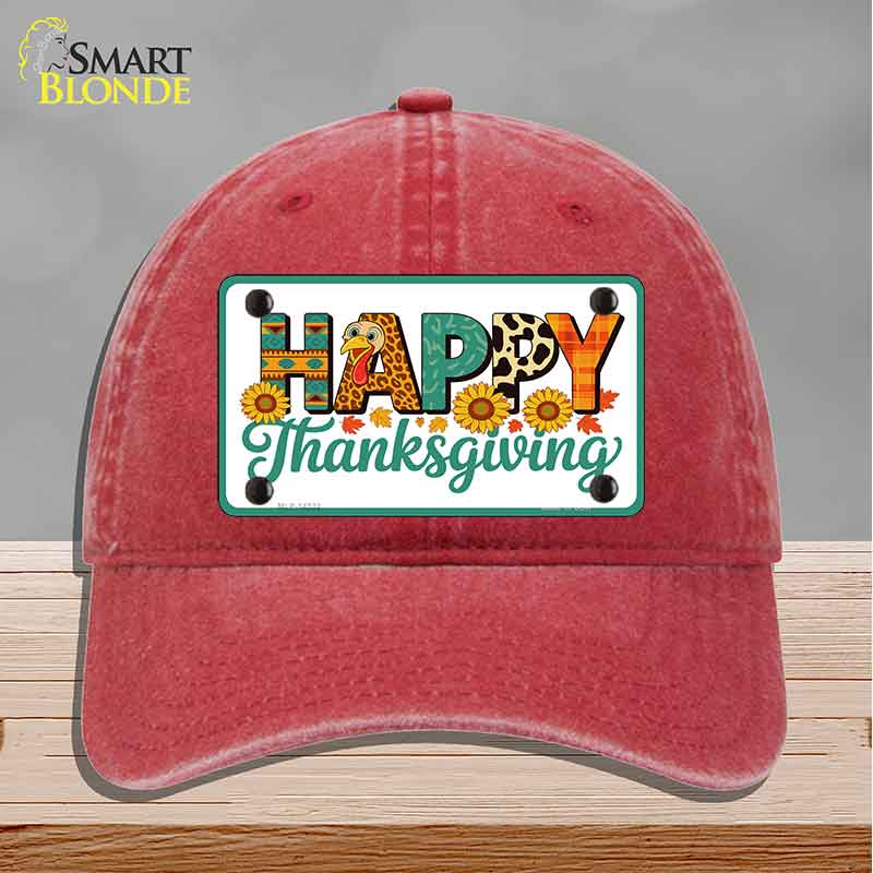 Happy Thanksgiving Novelty License Plate Hat HAT-MLP-14532