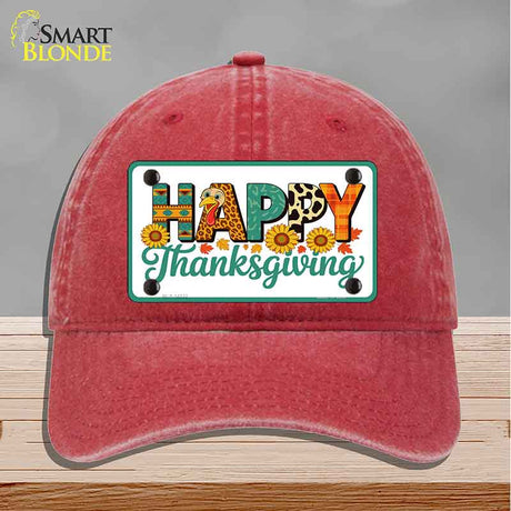 Happy Thanksgiving Novelty License Plate Hat HAT-MLP-14532