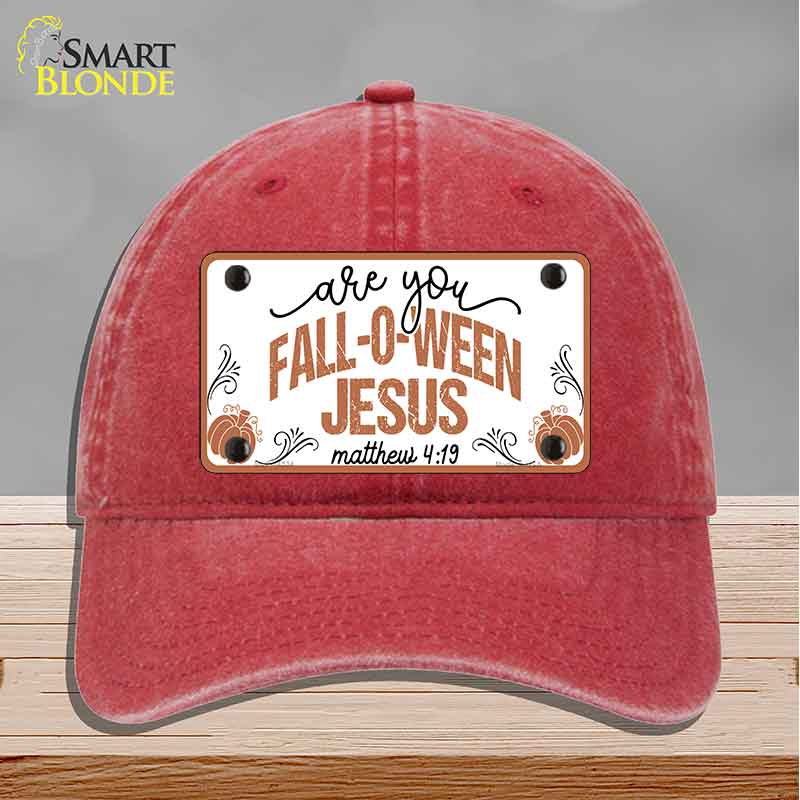 Fall-o-ween Jesus Novelty License Plate Hat HAT-MLP-14534