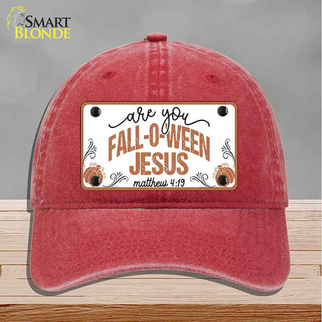 Fall-o-ween Jesus Novelty License Plate Hat HAT-MLP-14534