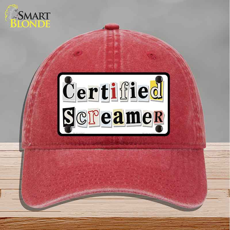 Certified Screamer Novelty License Plate Hat HAT-MLP-14542