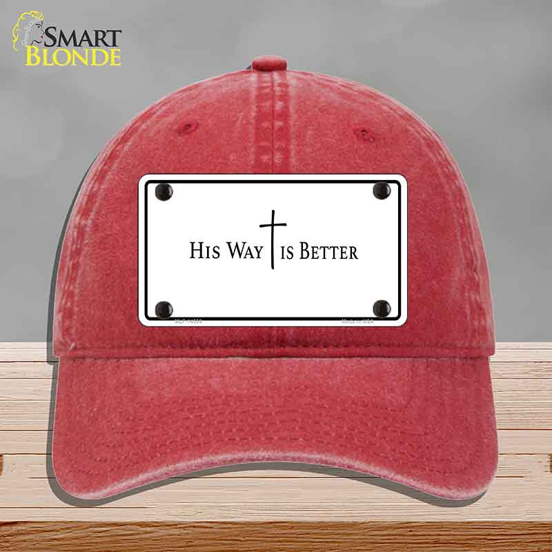 His Way is Better Novelty License Plate Hat HAT-MLP-14559