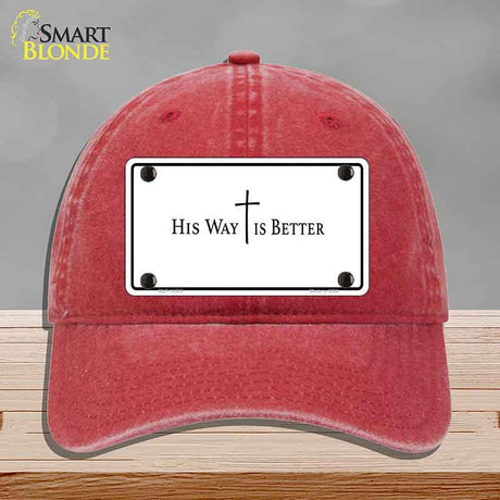 His Way is Better Novelty License Plate Hat HAT-MLP-14559
