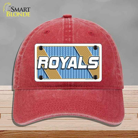 ROYALS Graphic Novelty License Plate Hat HAT-MLP-14576 Unconstructed Cotton Red
